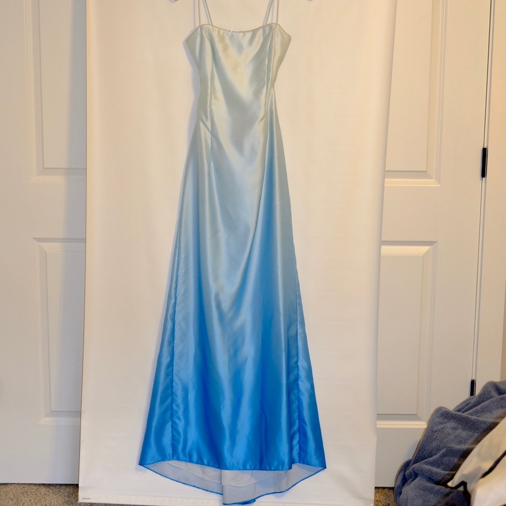 Long blue ombré gown